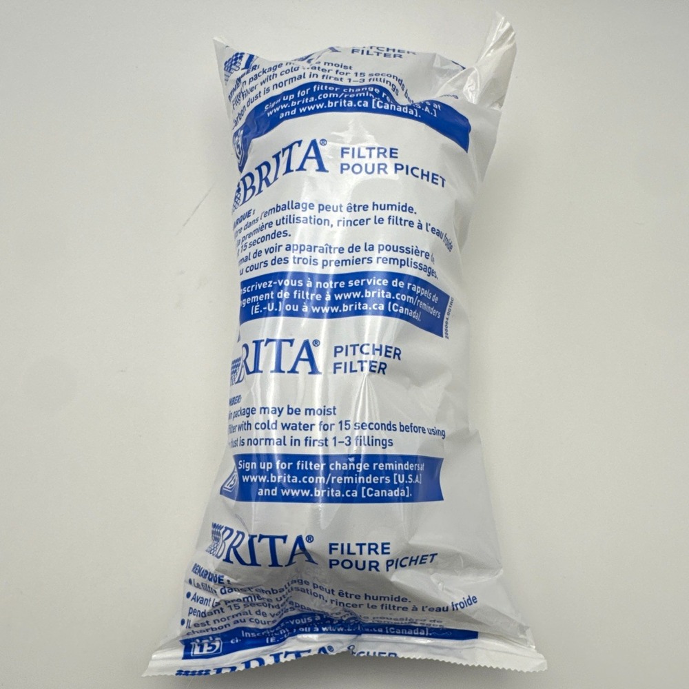 BRITA Pitcher Filter Replacement Cartridge 40 Gal 2 Month White Blue